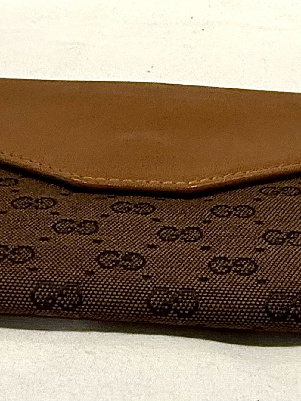 Vintage 1980s Gucci Long Wallet W/ Iconic Mini Interlocking GG Logo - Picture 5 of 13